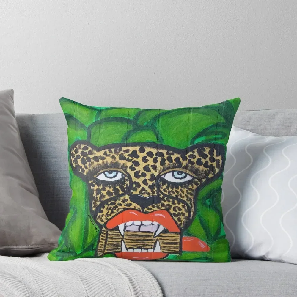 

Cheetah With Lipstick Throw Pillow Custom Cushion Photo Christmas Pillow Covers pillow cover luxury Cushions Home Decor