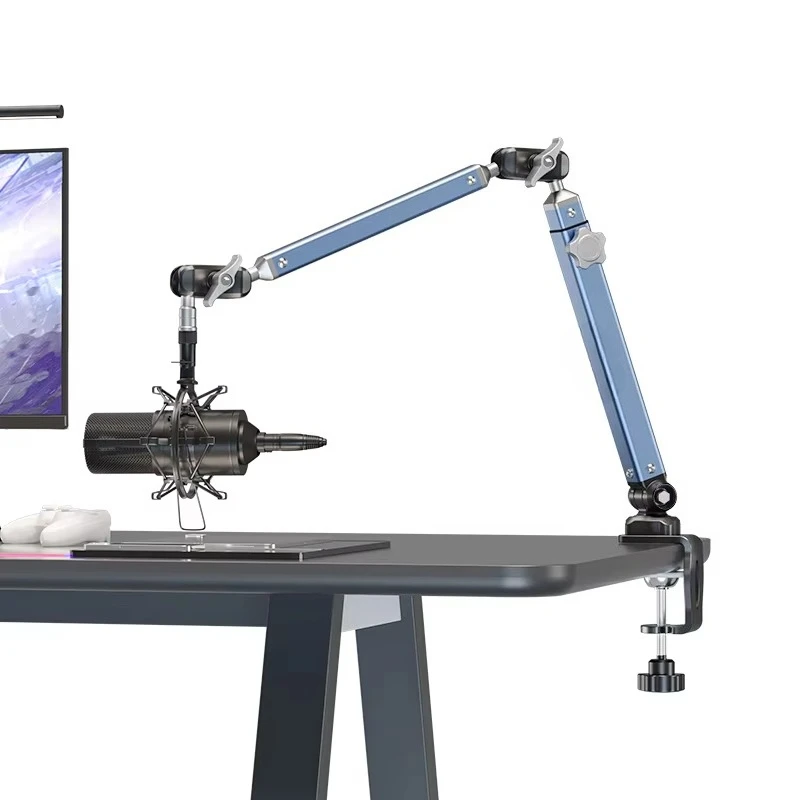 Heavy Load Desk Clamp Swivel Boom Arm Desktop Mic Holder Studio Microphone Accessories