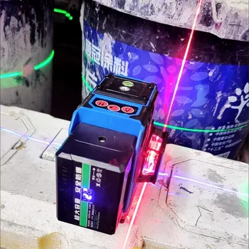 Laser Level 3D 12 Lines Powerful Powerful Powerful Light Digital Image 360 ​​Self Level Ufqiy Ufqiy Multi Color Laser Level