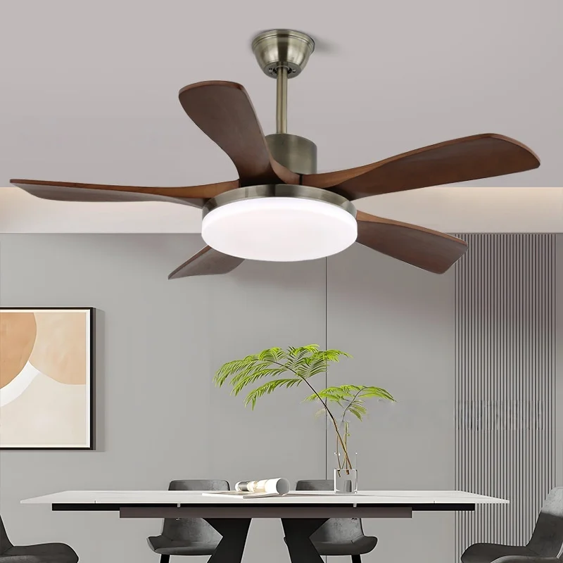 Fan Light, American Retro And Simple, Chinese Ancient Style Grand Living Room, Dining Room, Bedroom Home Led Integrated