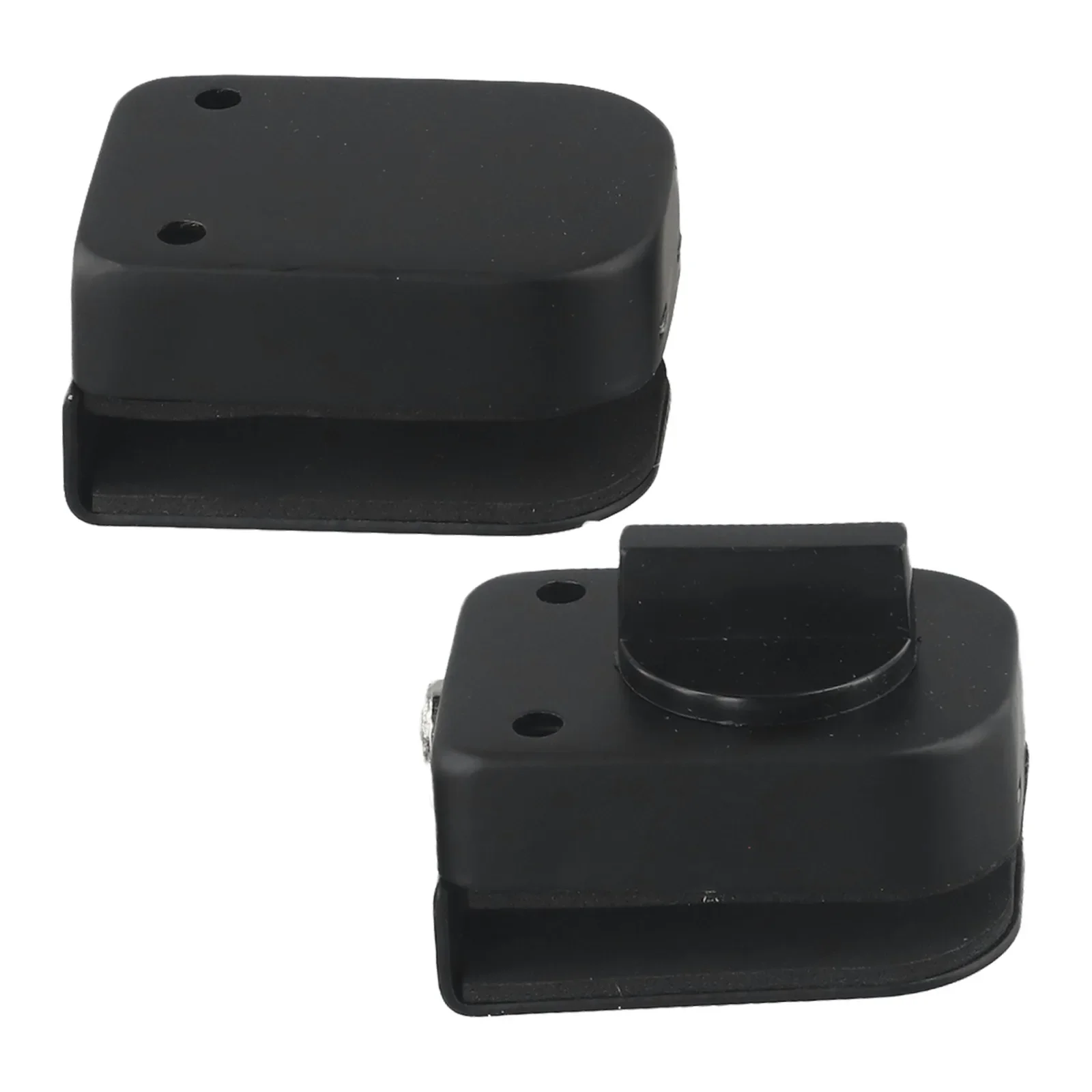 SUS304 Stainless Steel Black Glass Door Lock for Frameless Sliding Doors Featuring Secure Latch and Tool Mounting