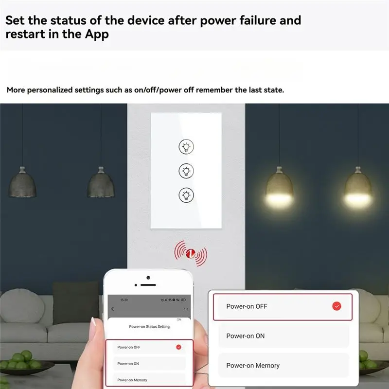 B86B Tuya Smart ZigBee Light Dimmer Switch Multi-Gang for Independent Control Works with Alexa for Google Home US Plug