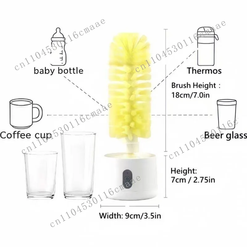 Non-dirty hand hanging electric multi-functional water cup cleaning brush glass brush cup brush