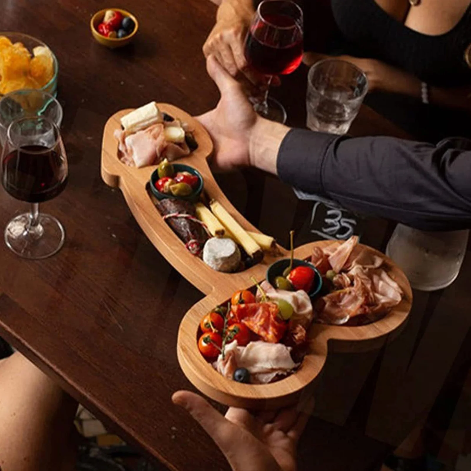 Unique Apero Board Solid Wood Tablesware For Cheese And Snacks Party Charcuterie Boards Funny Cutlery Kitchen Wine Meat Platter