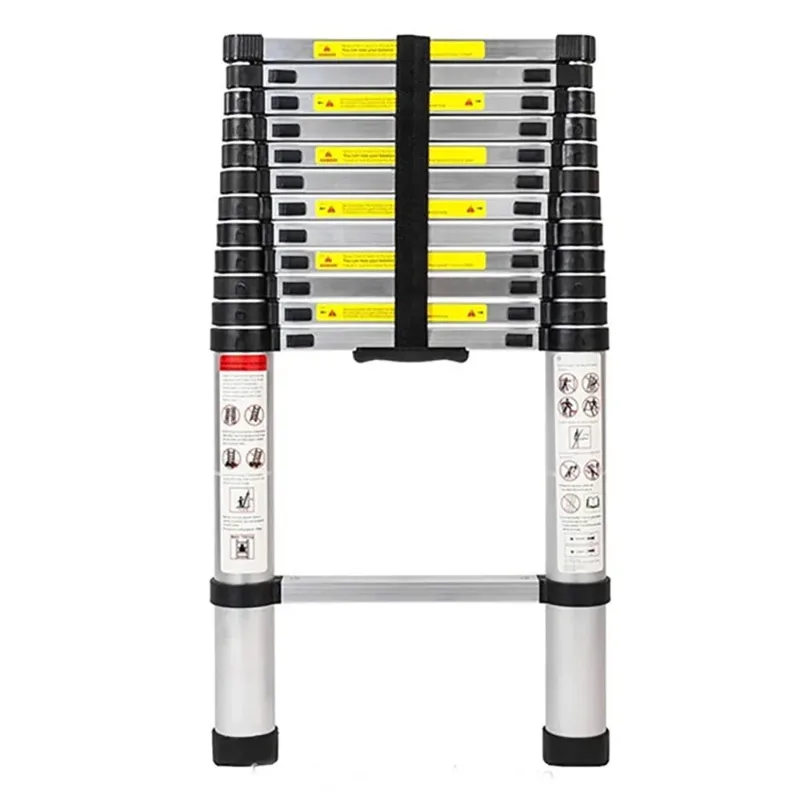 3.2m Verdikte Multifunctionele Telescopische Ladder Draagbare Thuis Aluminium Techniek Ladder Outdoor Lifting Bamboe Ladder