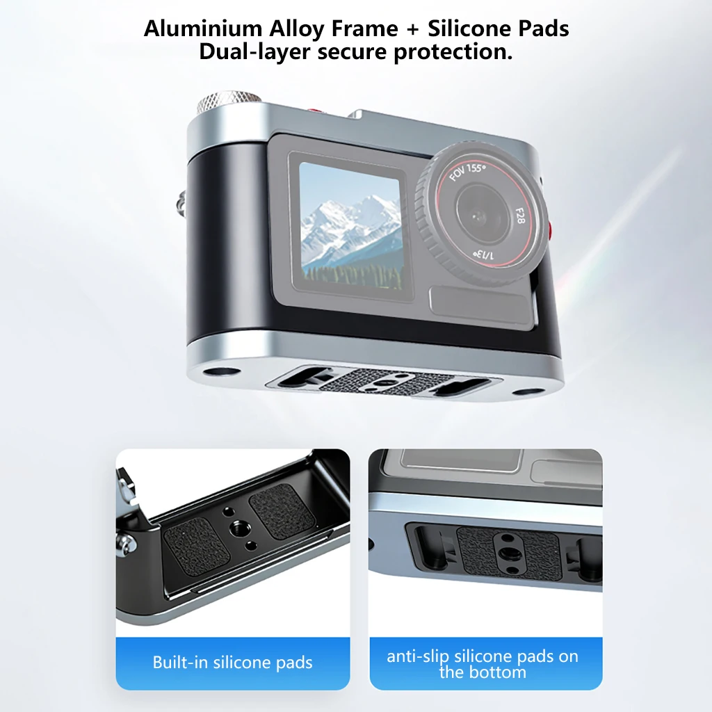 Für DJI Action 5 Pro 4 3, Schutzrahmen, Kombi-Käfig, ultraleichter Rahmen aus Aluminiumlegierung mit Schnellverschluss-Magnetadapter – Detail 22