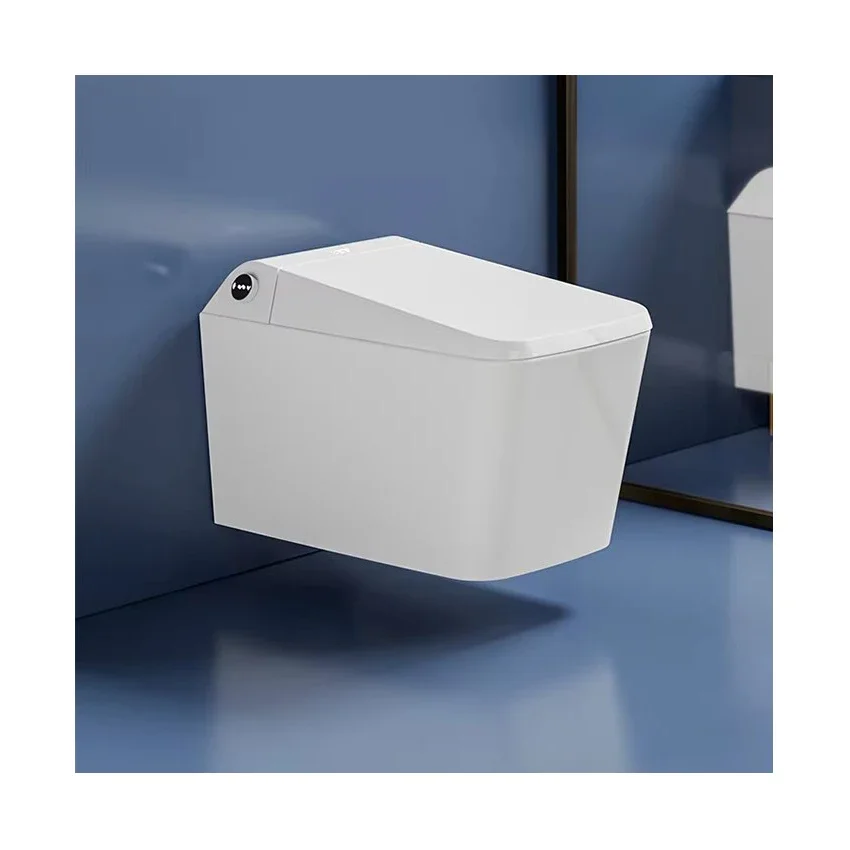 Bathroom sanitary ware one piece intelligent wall mounted automatic wc toilet bowl matte modern smart bidet toilet