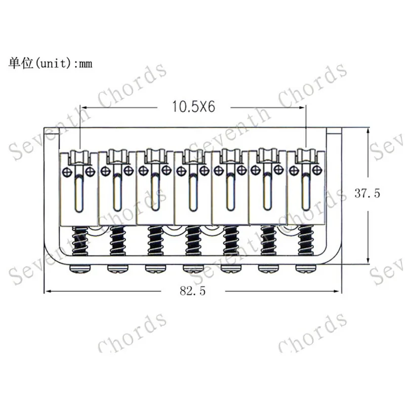 A Set Chrome Black Gold 7 8 Strings Electric Guitar Bridge Roller Saddle  Accessories Parts