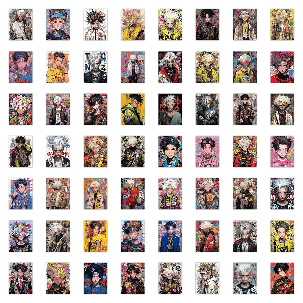 60PCS Graffiti Boy Stickers - Cool Designs for Decorating Notebooks, Laptops & DIY Projects AnimeWorlds Store