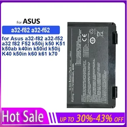 Laptop Battery A32-F82 For Asus F52 F82 K40 K40lJ K40lN K401J-E1 S K40E K50 K50ij K51 K60 K61 K6C11 K70 K70AS K70AS-X2A K7010
