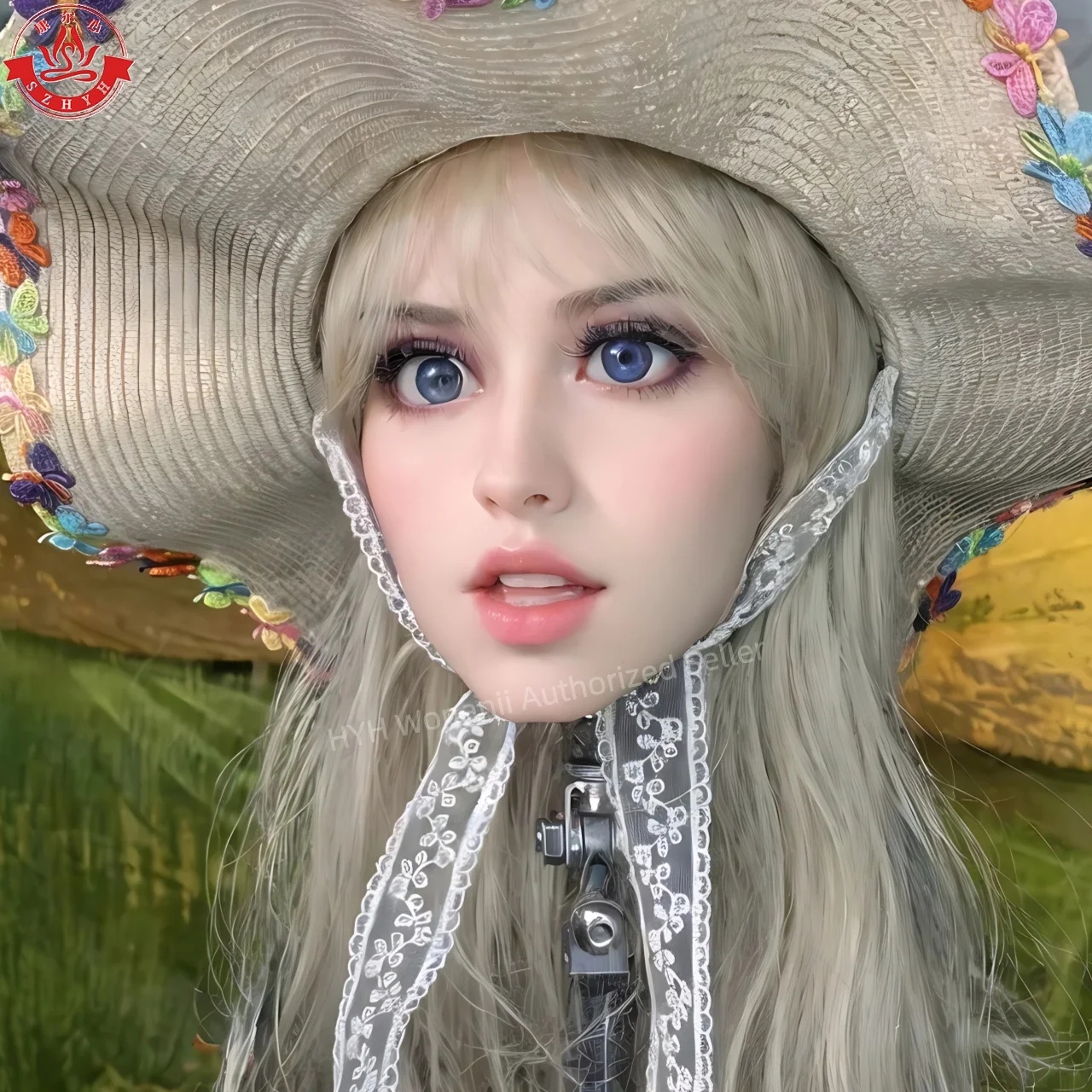 واجهة Wonanei Food Grade TPE Big Head HYH-THB-KX-0014، واجهة M16، ممارسة مكياج مفتوحة الفم، تصميم تصفيفة الشعر، عرض المجوهرات