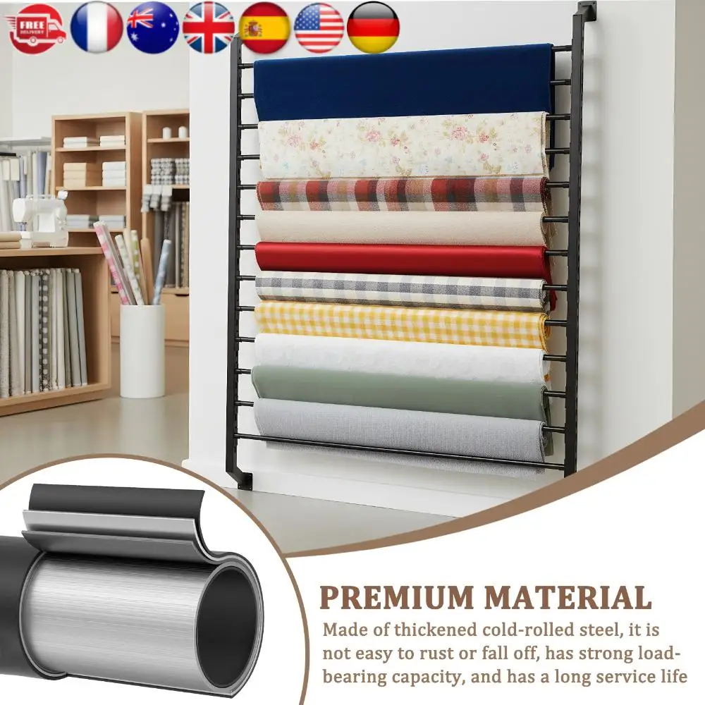 

Стеллаж для демонстрации автомобильной пленки, 13-ярусный металлический держатель для рулонов виниловой пленки с регулируемой штангой для подвешивания, для гаража и мастерской