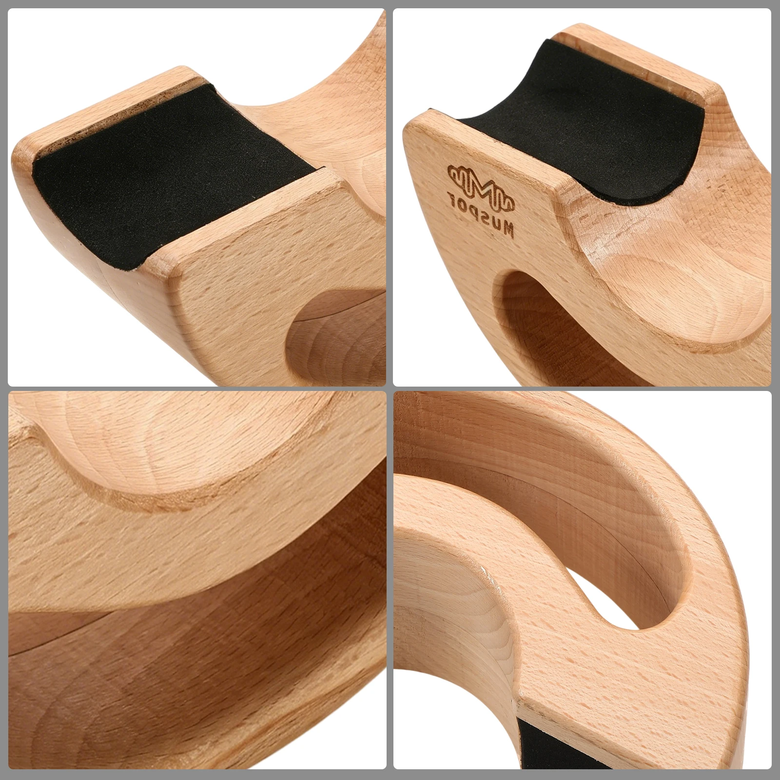 Guitar Bass Neck Rest Cork Lined Guitar Neck Rest Support Non-Slip Guitar Neck Cradle for Fret Maintenance & Guitar Repair view 3