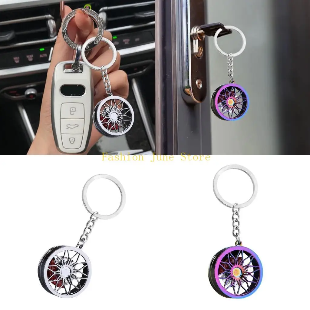 N5KA Auto Ring with Turning Disc Accent and Metal Chain