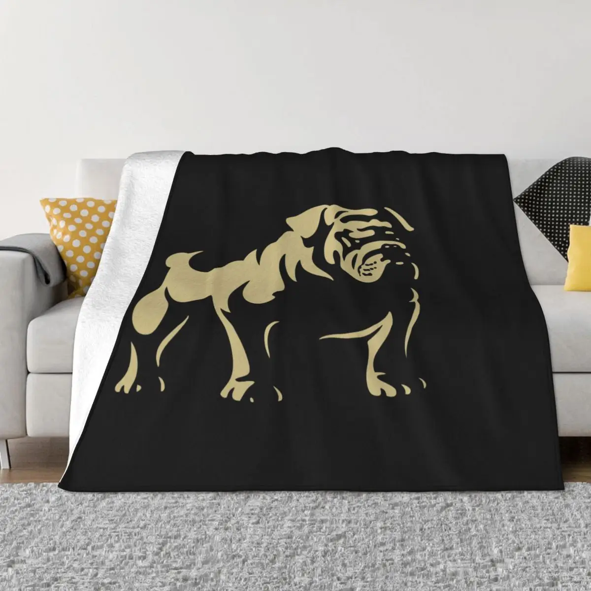 

Bulldog Logo 7 Blankets Couple Blankets Home And Decoration Throw Blanket