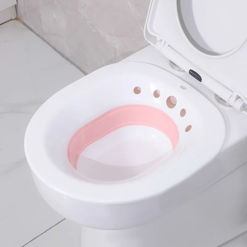 FemaleTubs Pregnant Woman Portable Bathtubs Squat -free Basin Maternal Sit on The Pot Folding Basin Adults with Pouring Pots