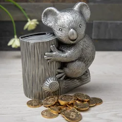 Creative Metal Coin Bank Cartoon Koala Bank Savings Money Box Saving Pot for Kid Boy Girl