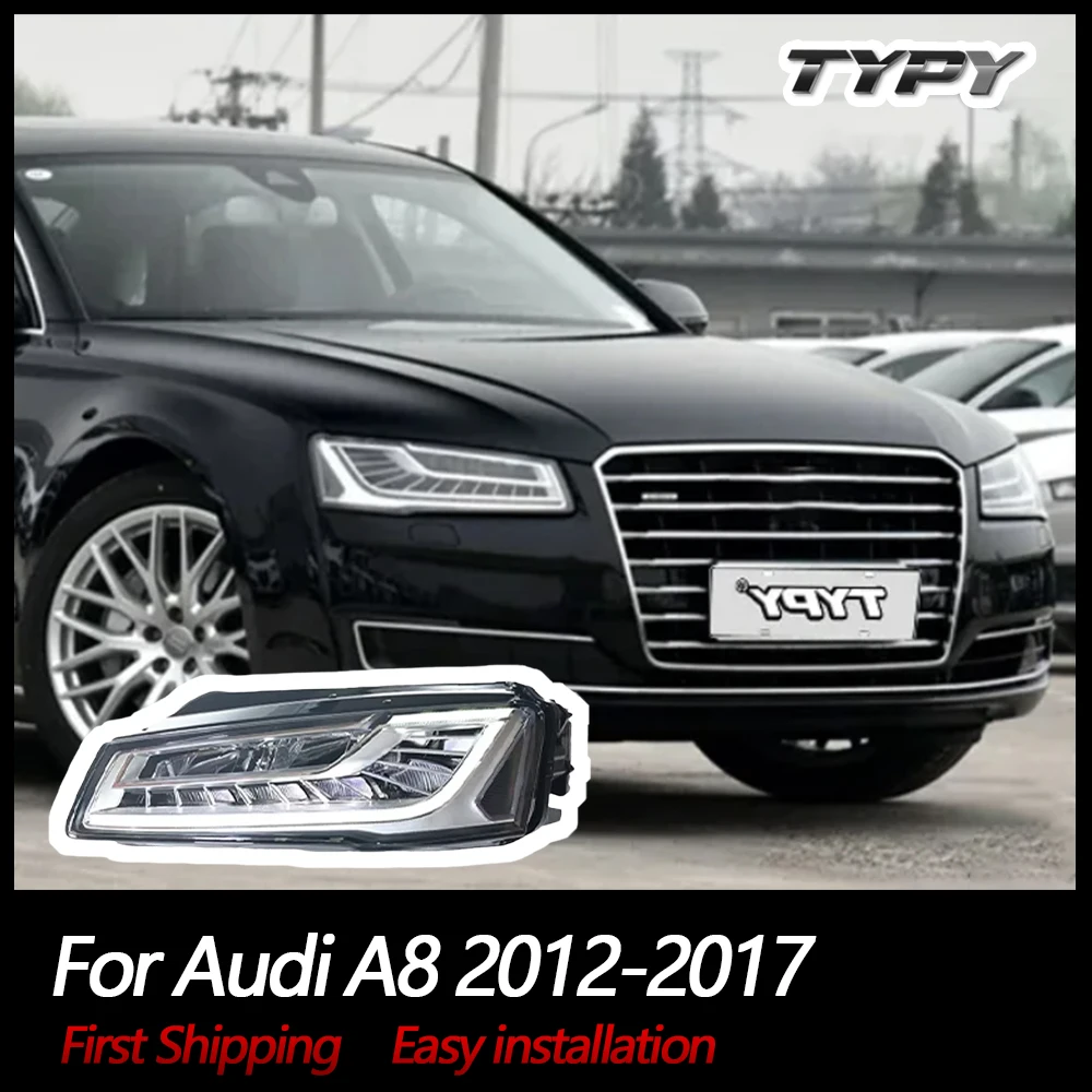 

TYPY Car Light For Audi A8 2012-2017 Headlight LED Projetor head Lamp Daytime Running Light Automotive Accessories