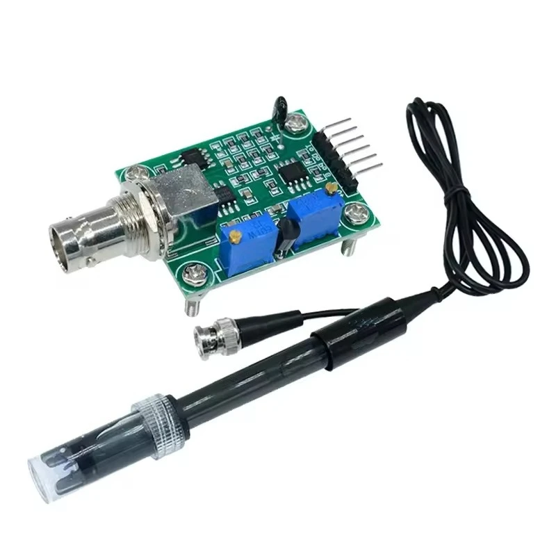 PH0-14 pH Sensor Monitoring Acquisition Module Non-Rechargeable Electrode Probe for 0-14 pH Value Detection and Testing