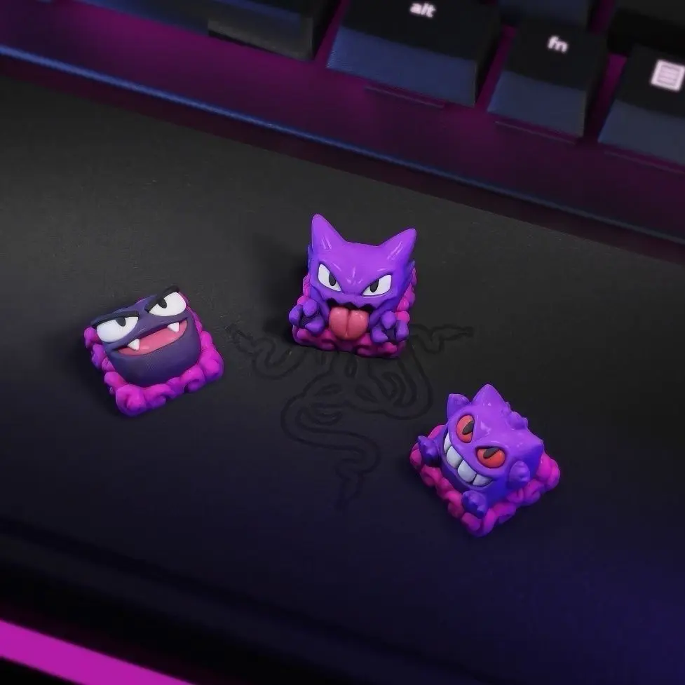 ポケモンゲンガー樹脂メカニカルキーボード装飾キーボードカバー 3D 立体ゲームボタン装飾少年誕生日ギフト