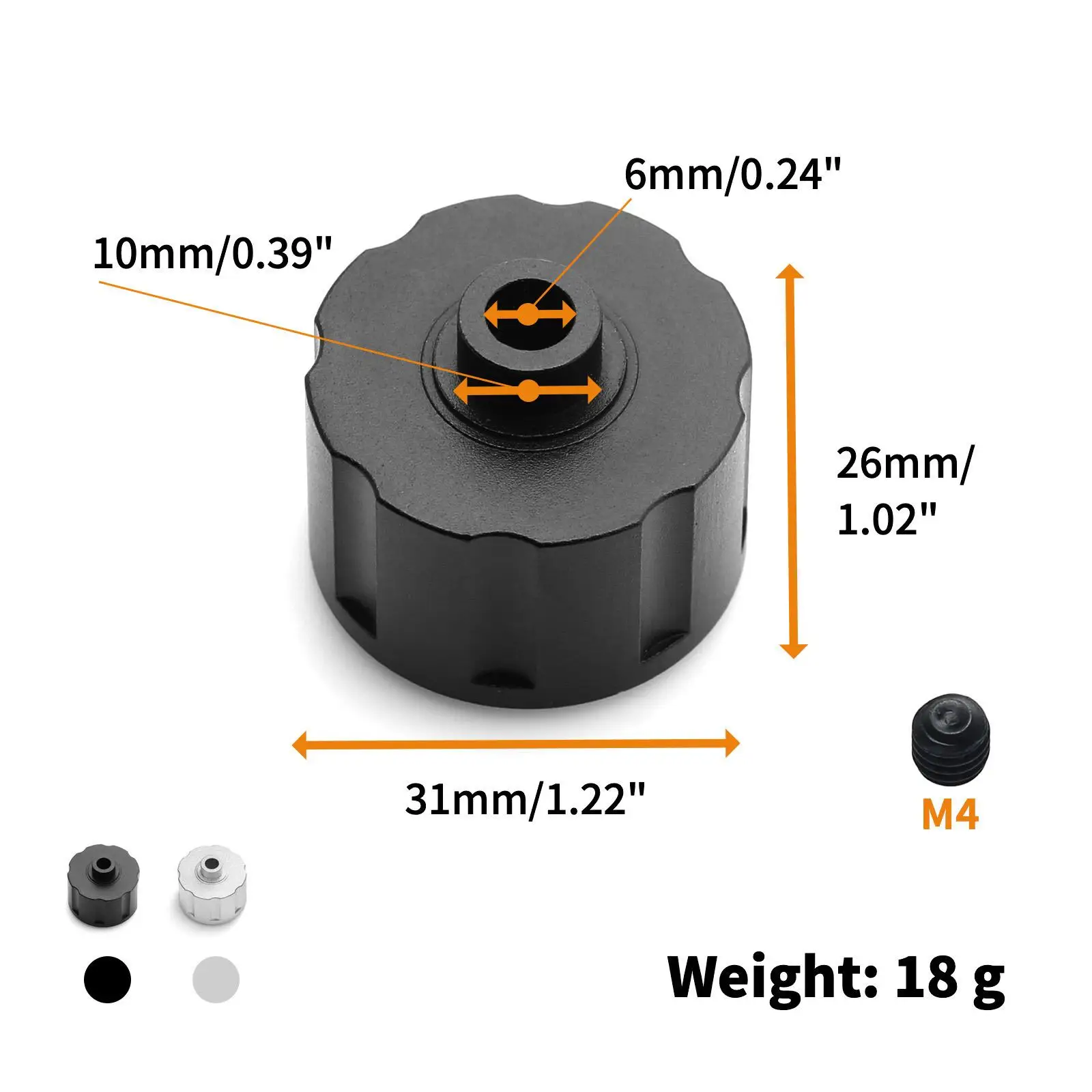 1/8 RC Differential Housing, Differential กล่องอะไหล่สําหรับ RC รถบรรทุกอุปกรณ์เสริม