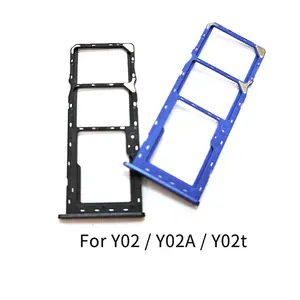 Bilashmart Vivo Y02 Y02A Y02t Y02s 2022 SIM Card Tray Slot Holder Adapter Socket Repair Parts