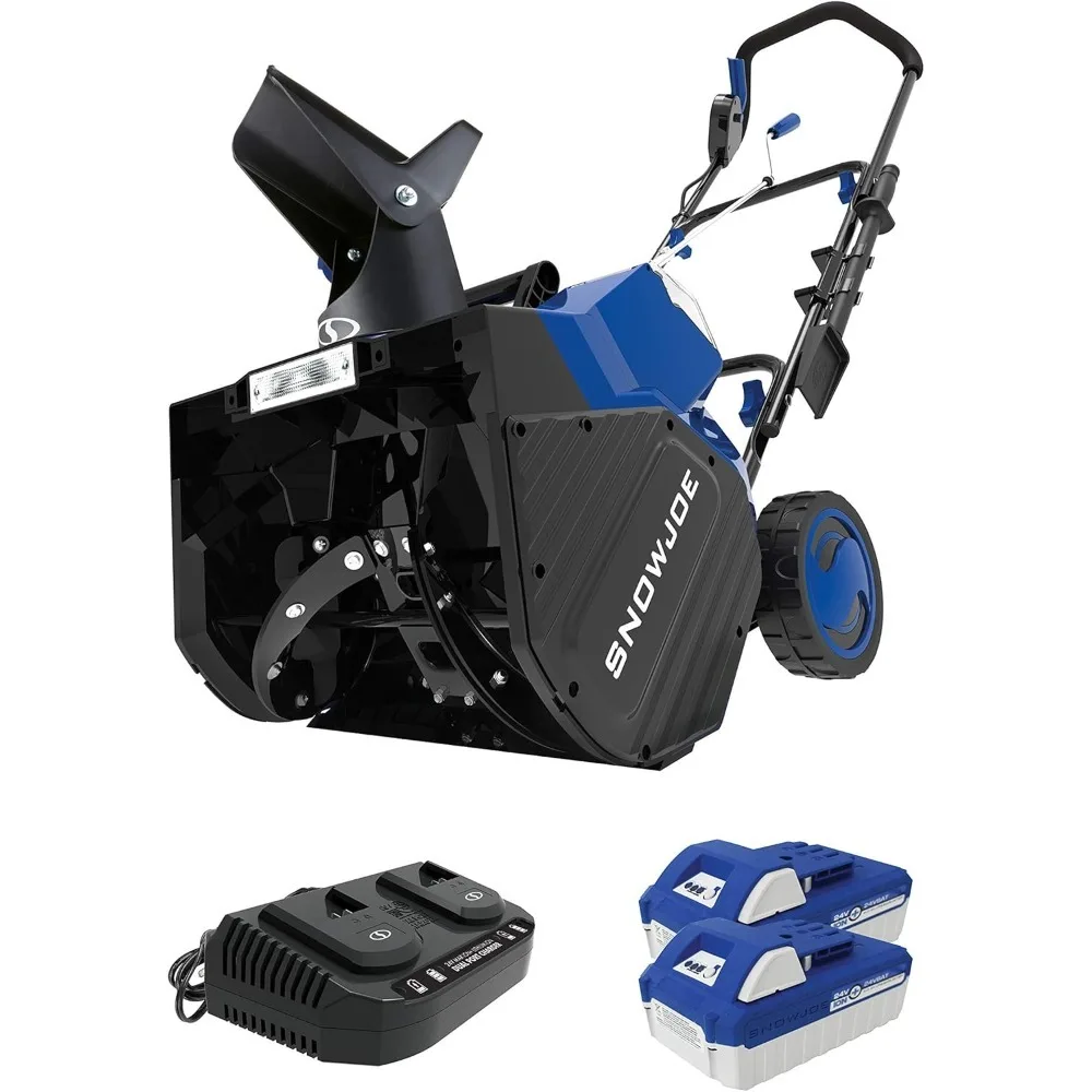 Cordless Snow Blower and Melter with Electric Engine Type, 24 Volt, Blue