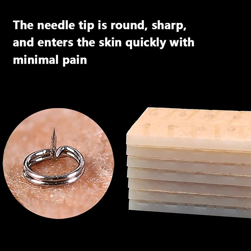 100Pcs/box Disposable Press Needle Ear Seeds Acupuncture Vaccaria Plaster Needles Multi-Condition Ears Seed Acupressure Kit