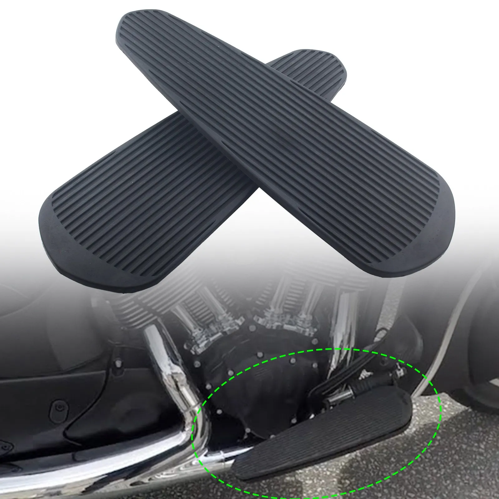 Rubber Floorboards Foot Pedals For Indian Chief Roadmaster Chieftain Springfield