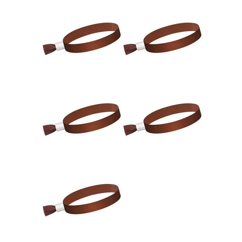 

Тканевые браслеты для мероприятий A99E-500, цветные браслеты для мероприятий, легкие концертные браслеты (коричневые)