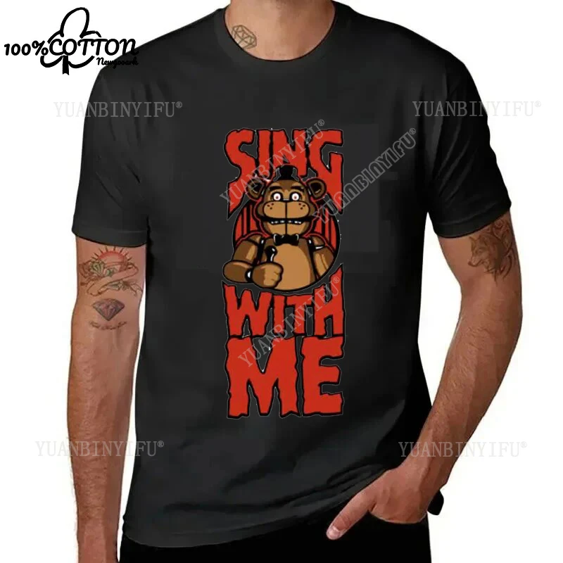 Hot style New Listing Classic Fnaf 2 Animatronics T Shirt Cotton Unisex Shirt  Printed Cool Loose Streetwear view 4