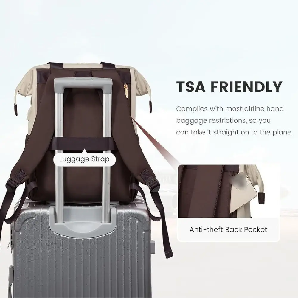 

Large Capacity Travel Laptop Backpack Multifunctional Multi Pocket Mommy Shoulder Bag Breathable Wear-resistant
