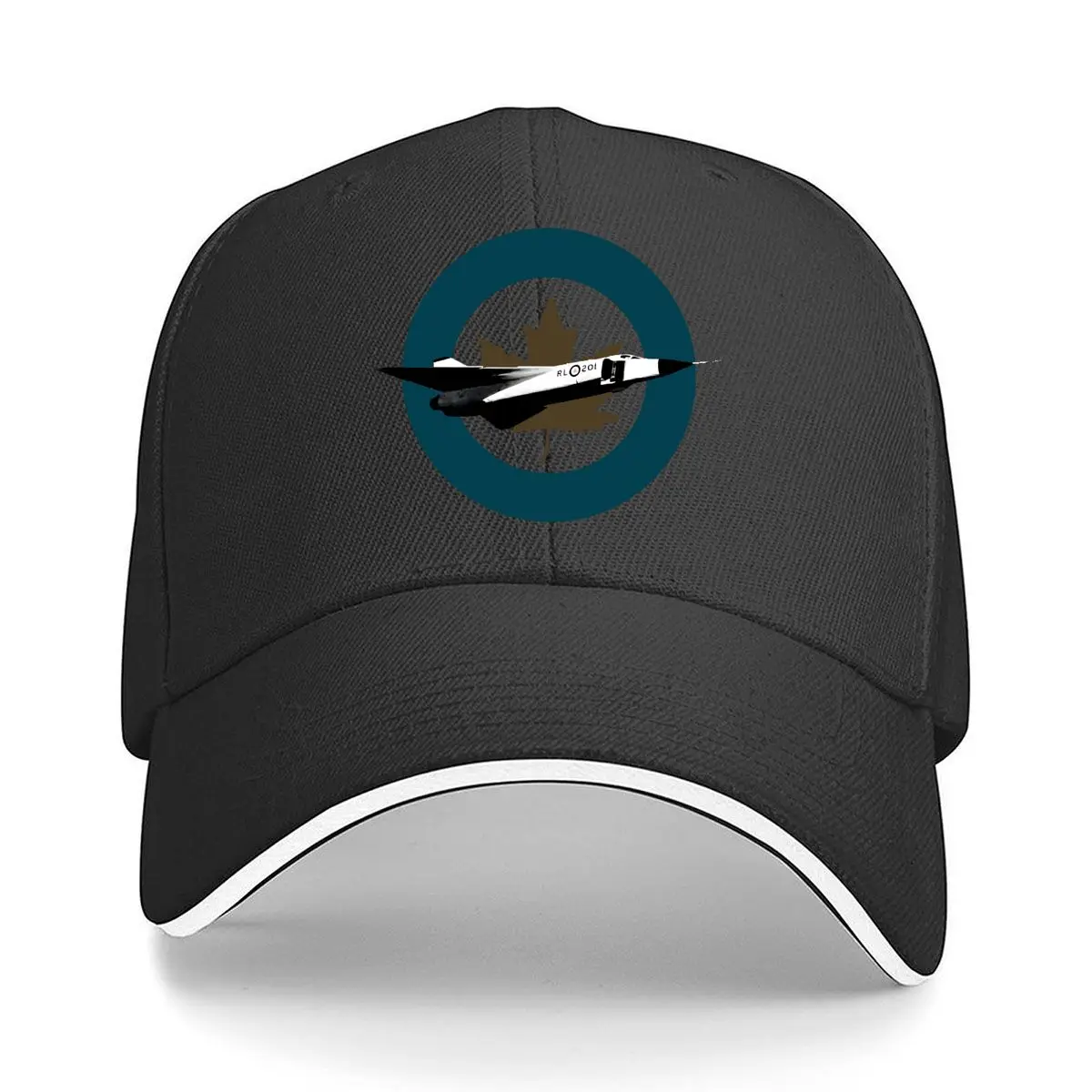 RL201 Jet Maple Leaf Roundel Sandwich Baseball Cap Outdoor Workouts Sun Hat
