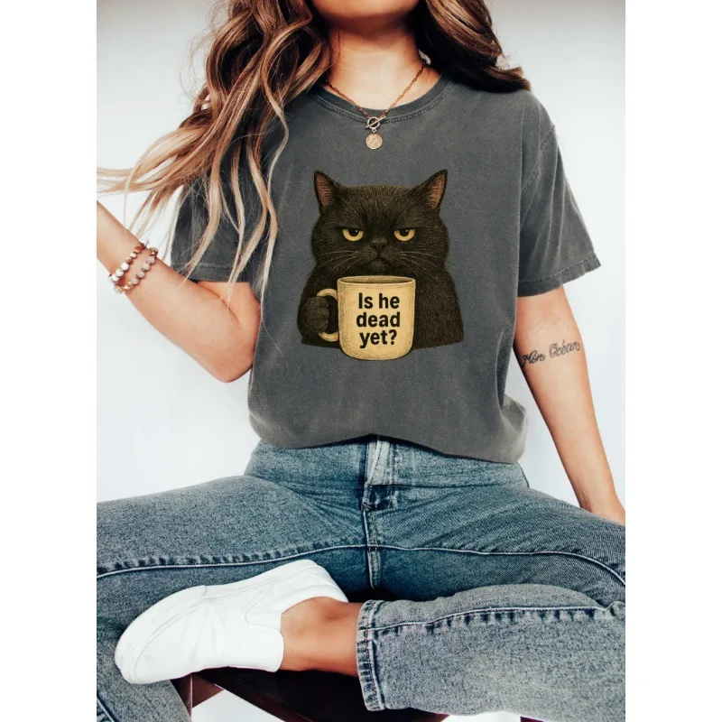 Black Cat Protest Shirt, Black Humorous Protest T-shirt, Liberal Shirt