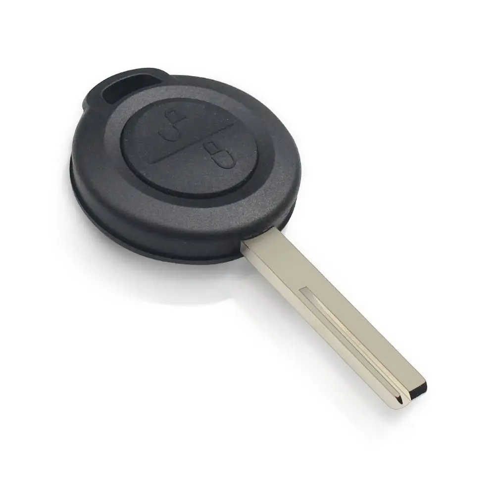 Remoto Car Key Shell Capa Case, 2 botões, chave reta, Uncut Blade, Mitsubishi Colt, Warior, Carisma, Spacestar