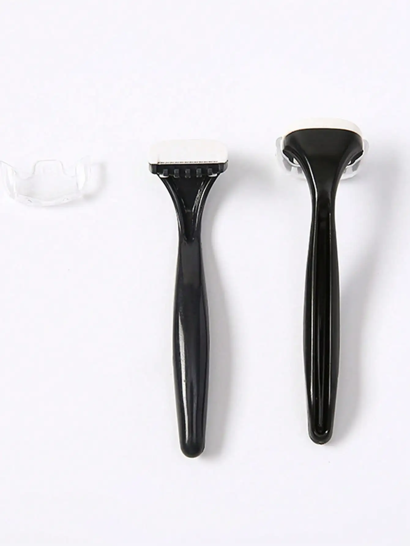 Women Portable Body Razor Transparent Pink Handle Shaver Safety Disposable Manual Hair Remover Shaving Tool for Legs Underarms