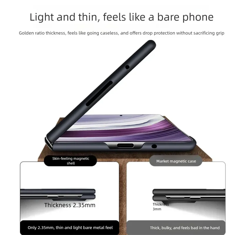 Simple Fashion Phone Cases for Huawei Mate X5 X3 5G High Quality Lightweight Magnetic Borderless Hard Foldable Screen Back Cover view 6