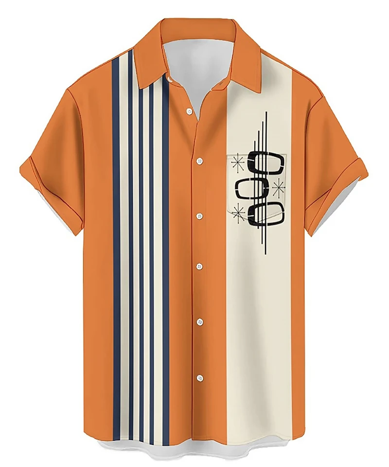 Summer Men's 3D Printed Casual Outdoor Short-Sleeved Shirt - Loose and Comfortable for Both Men and Women - Hawaiian Style