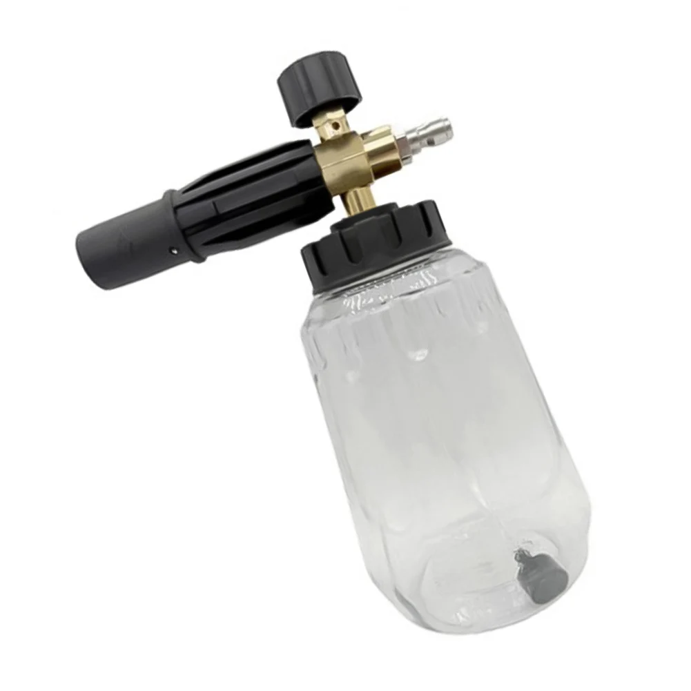 Pistola de Espuma para Lavagem de Carros, Lavadora de Alta Pressão, Garrafa de Espuma de 1L, Bicos Ajustáveis, Limpeza Eficiente para KARCHER KSeries