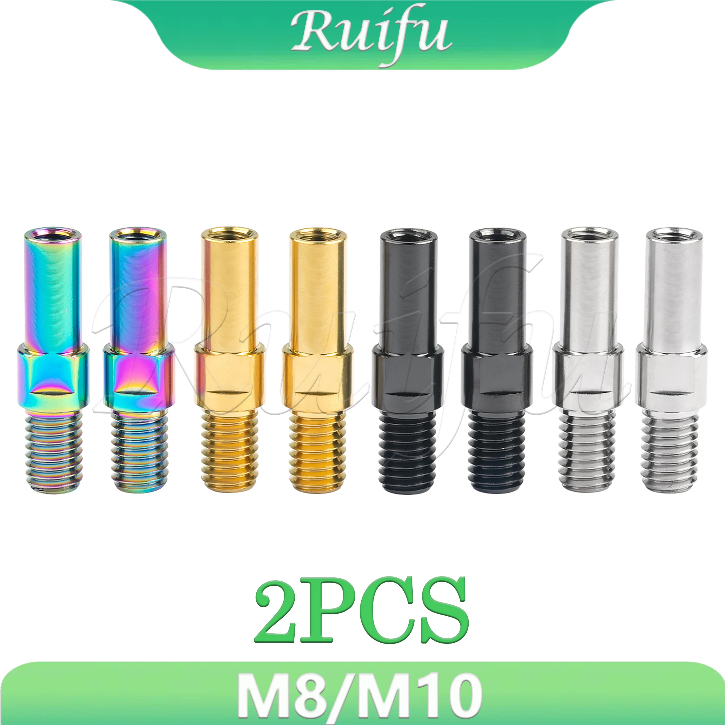 Ruifu Titanium Bolt  M8/ M10 1.0/1.25mm Pitch for Bicycle V-Brake Base Post Bike Brake Screws