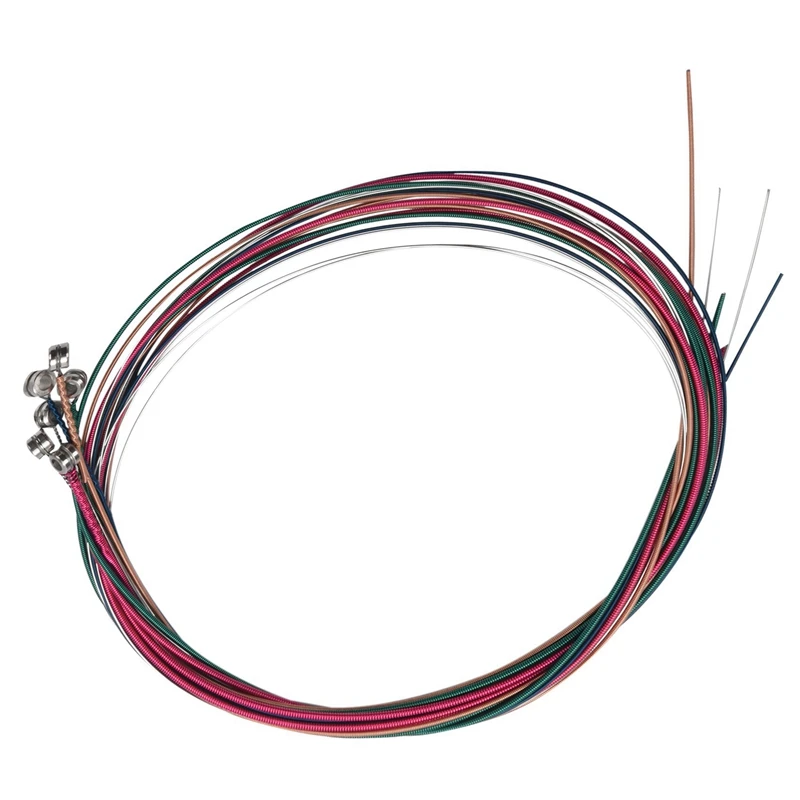 24X سلسلة ألوان قوس قزح ملونة للجيتار الصوتي