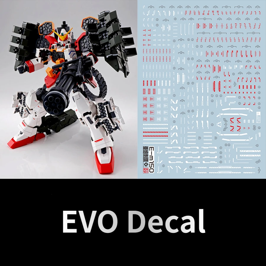 Model Kit Water Decal - EVO MG150 Fluorescent Decals Fit 1/100