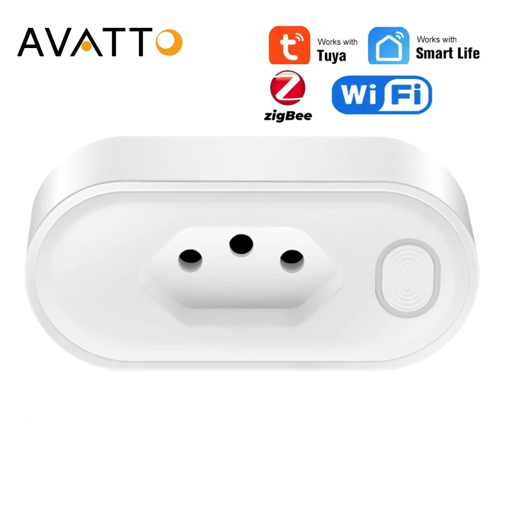 AVATTO Tuya WiFi Smart Plug 16A/20A Socket With Power Monitor Timing Function,Smart Life APP Control Work With Alexa Google Home