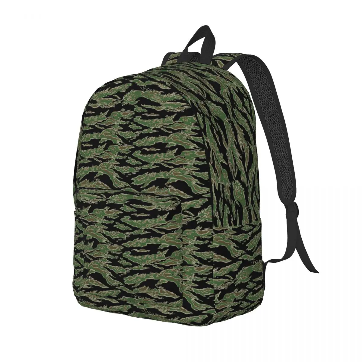 

Tiger Stripe Camouflage Military Camo Backpack Daypack Large Capacity Kids BookBag School Bag Shoulder Bags for Boys Girls