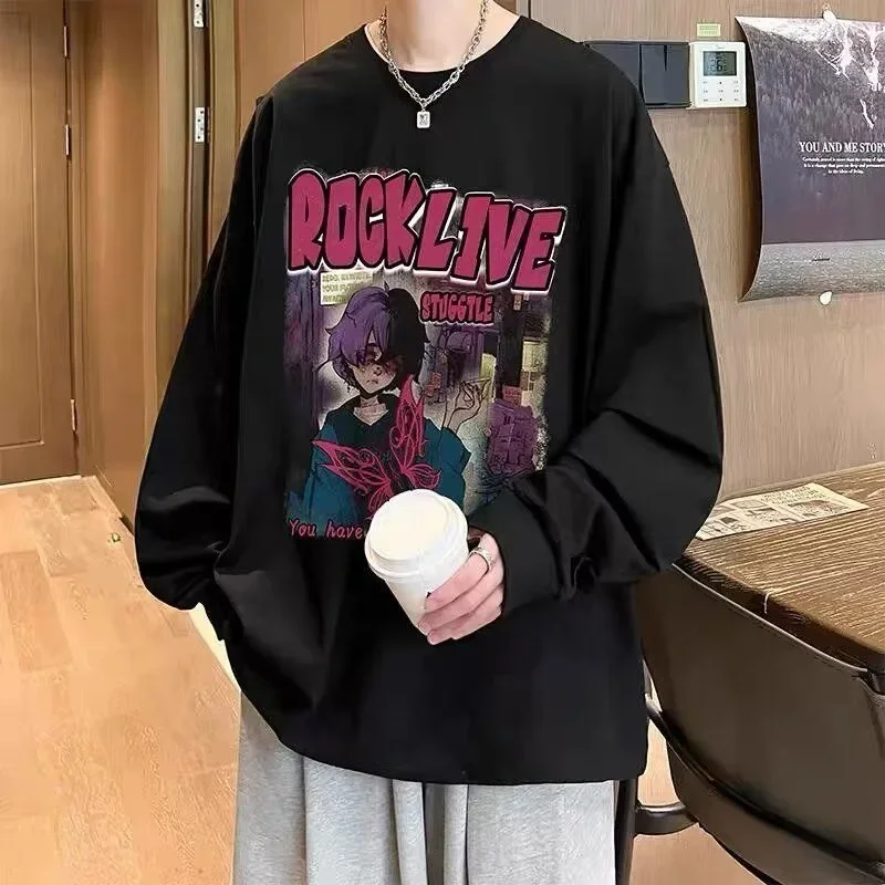 

New Autumn New StyleHip Hop Teenage Loose Style for Men and Women Trendy Street Comfortable Trendy Long Sleeves