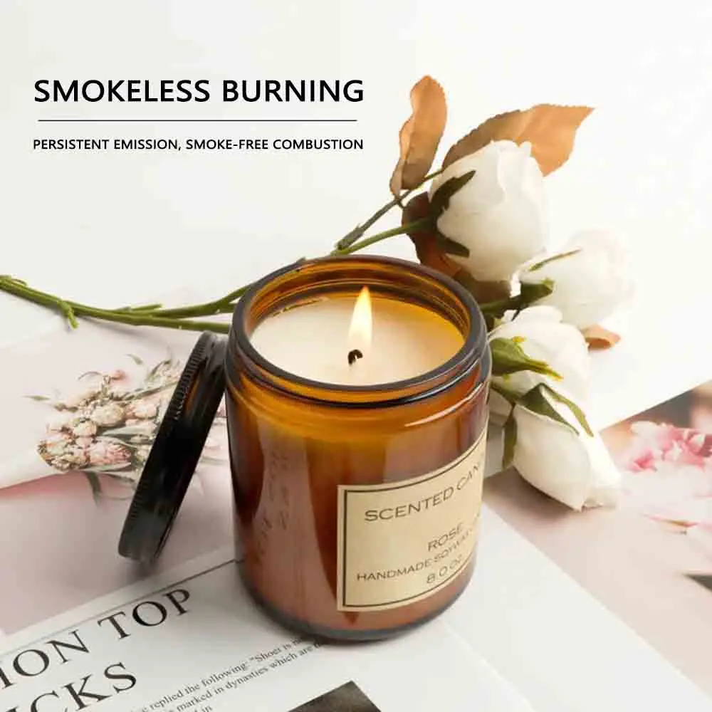 Scented Candles Smokeless Soy Candle Essential Oil Aromatic Candle Luxury Decoration Candle Wedding Gifts Party Home Decoration