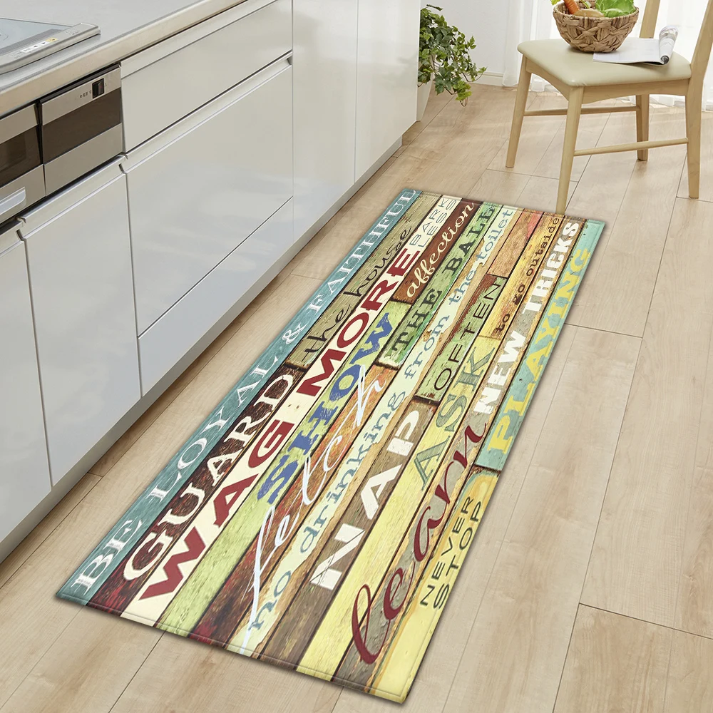 

Entrance Doormat Kitchen Mat Bedroom Living Room Floor Home Hallway Door Anti-Slip Foot Rug Balcony Bath Decor Carpet Customized