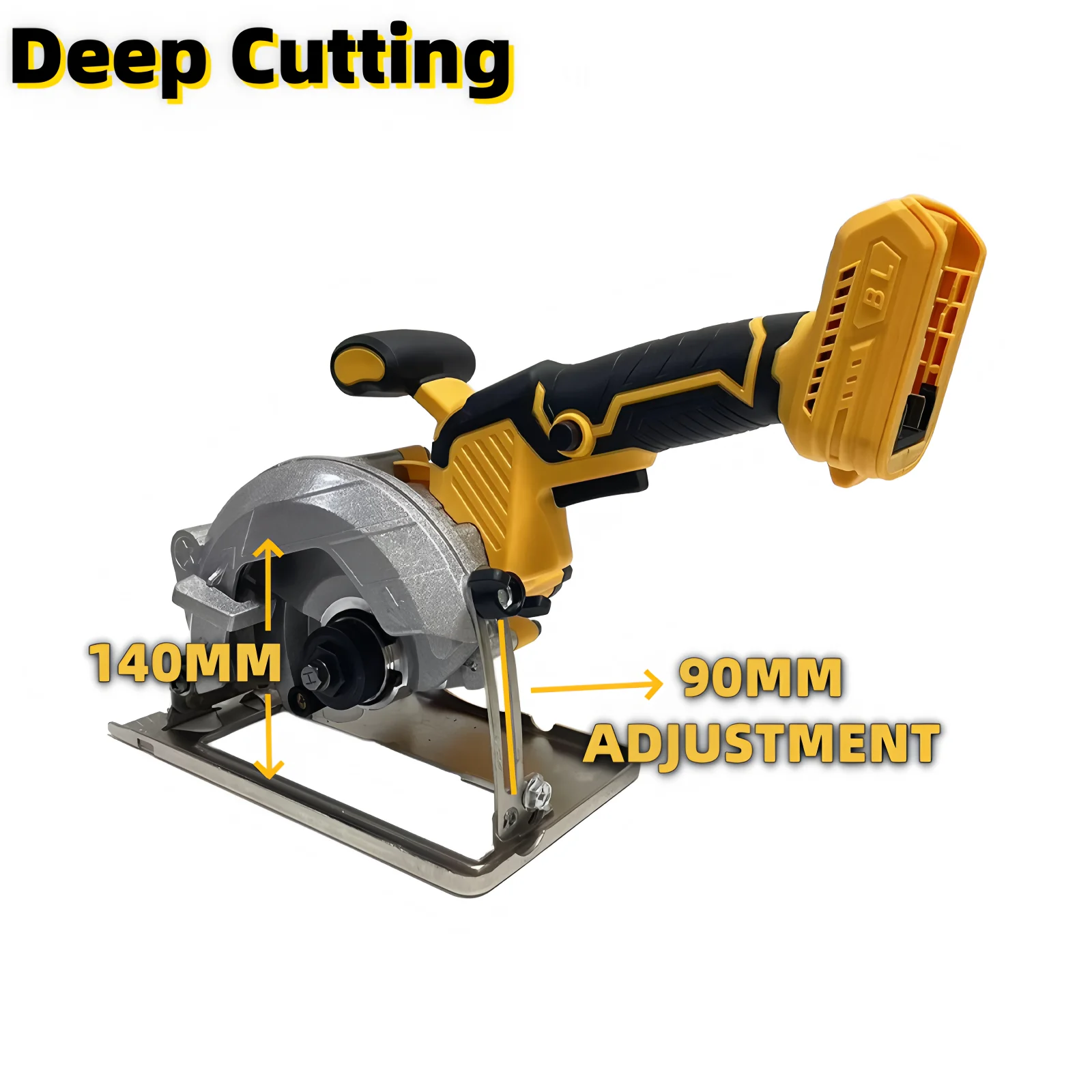 5“ Brushless Electric Circular Saw External Rotor Cordless High Power Cutting Woodworking Power Tools Fit Dewalt 20V Battery