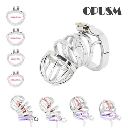 BDSM Male Chastity Belt Device Stainless Steel CBT  Cock Cage Penis Ring Lock with Urethral Catheter Spiked Ring Sex Toys