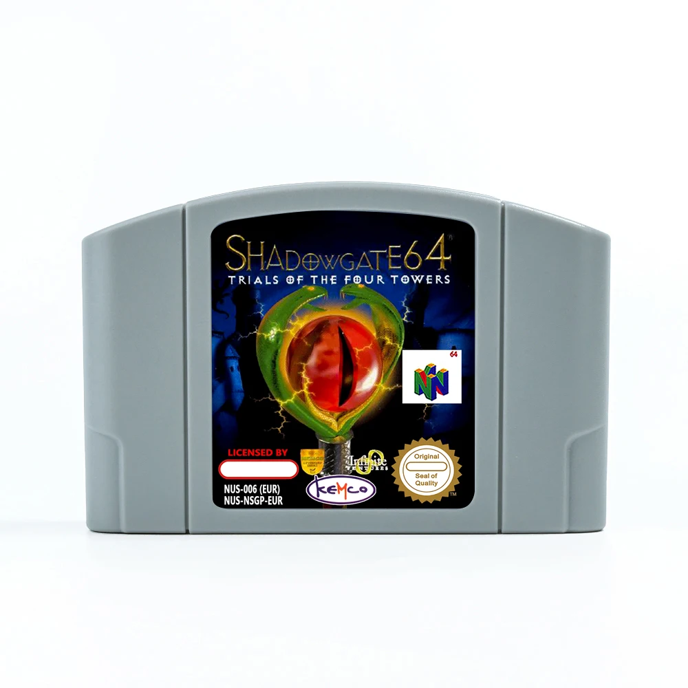 Shadowgate 64 - Trials of the Four Towers  Game Cartridge for 64 Bit PAL EUR Consoles N64 Game Card